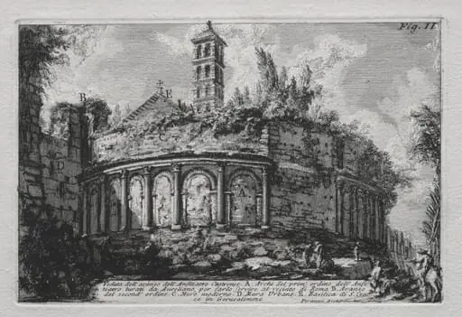 Veduta dell'avanzo dell'Anfiteatro Castranse, by Giovanni Battista Piranesi