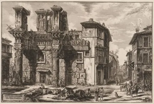 Views of Rome: Forum of Nerva, by Giovanni Battista Piranesi