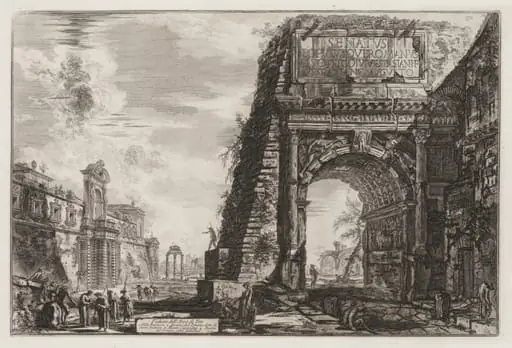 Views of Rome: The Arch or Titus, by Giovanni Battista Piranesi