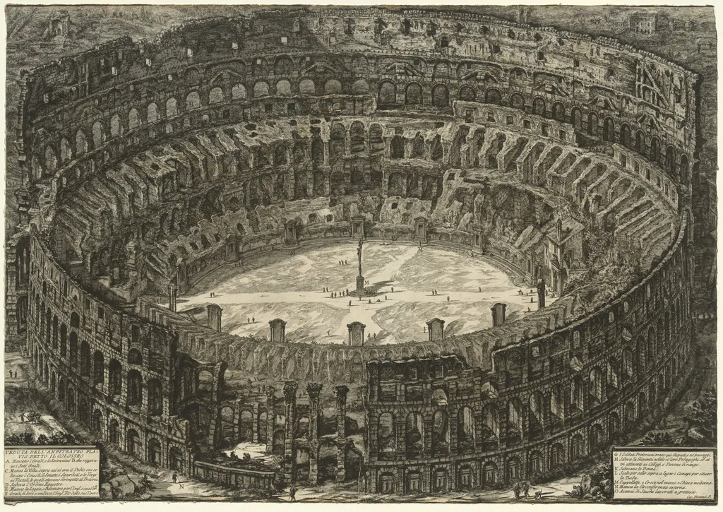 Views of Rome: The Colosseum, by Giovanni Battista Piranesi, 1776