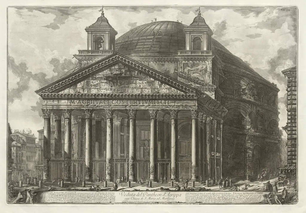 Views of Rome: The Pantheon, by Giovanni Battista Piranesi, 1761