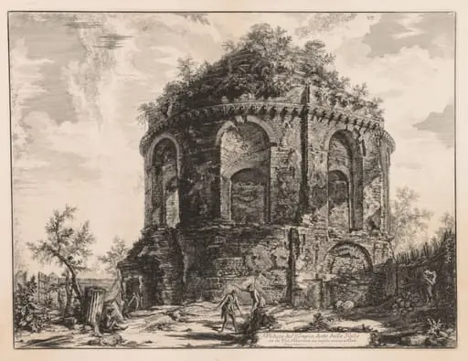 Views of Rome: The So-called Tempio della Tosse, near Tivoli, by Giovanni Battista Piranesi
