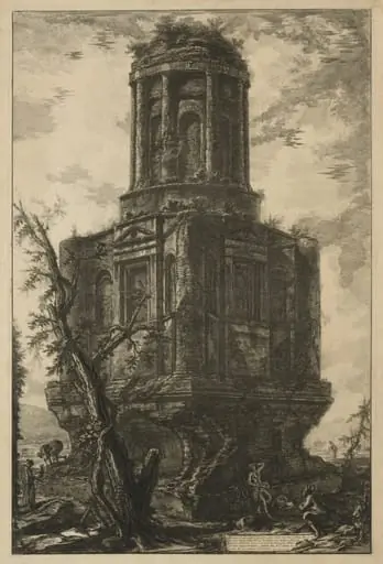 Views of Rome: The Tomb, called La Connocchia, by Giovanni Battista Piranesi
