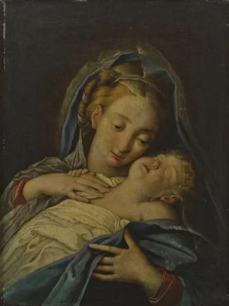 Madonna and Child, by Giovanni Battista Salvi da Sassoferrato, 1650