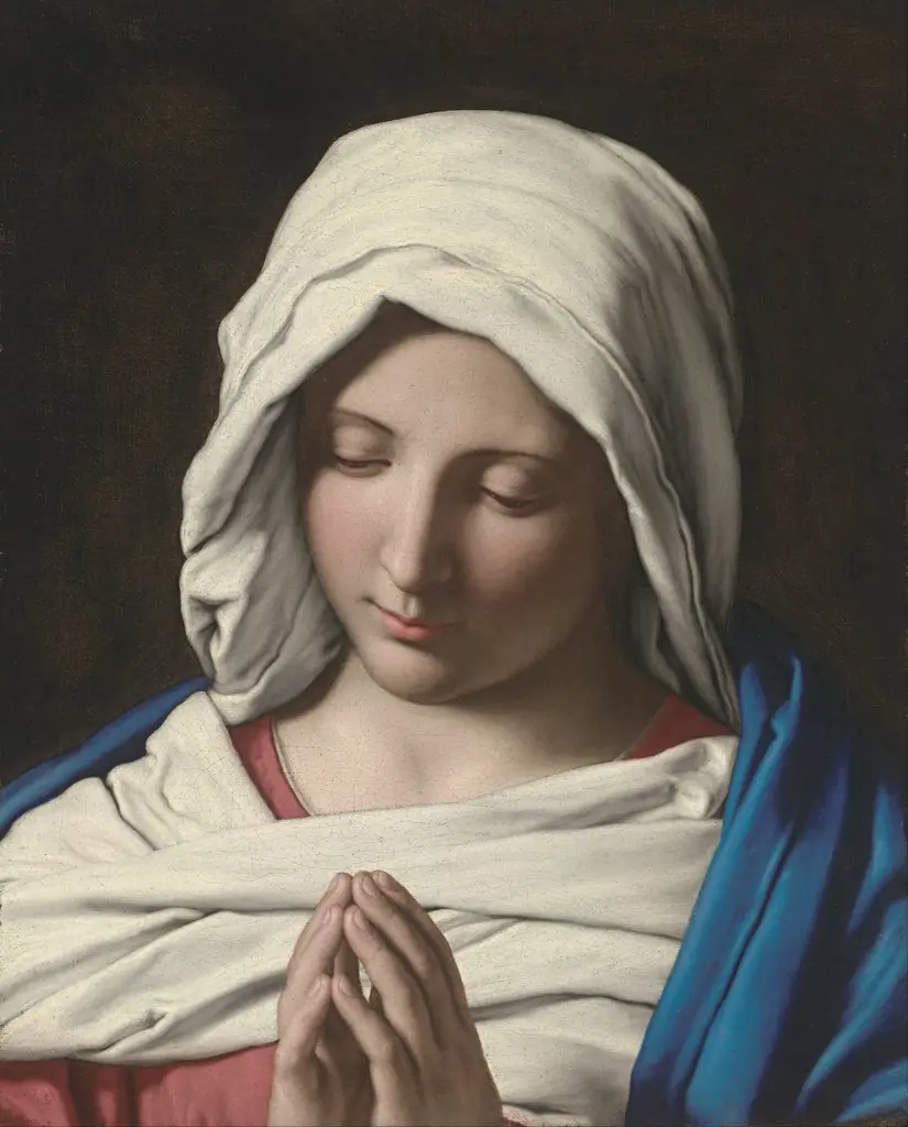 Madonna in prayer, by Giovanni Battista Salvi da Sassoferrato