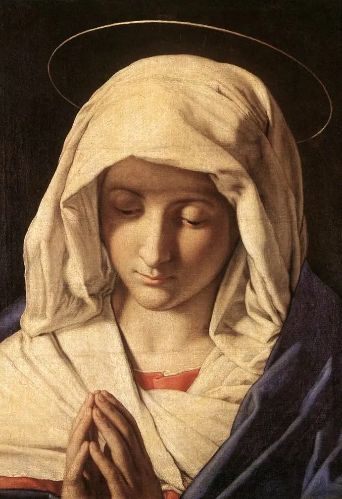 Madonna in Prayer, by Giovanni Battista Salvi da Sassoferrato