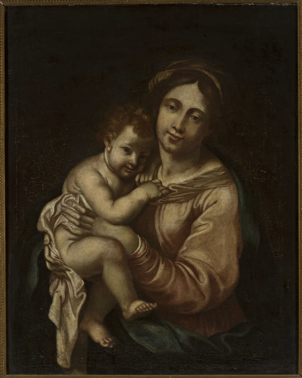 Madonna with Child Jesus, by Giovanni Battista Salvi da Sassoferrato, oil, 1657