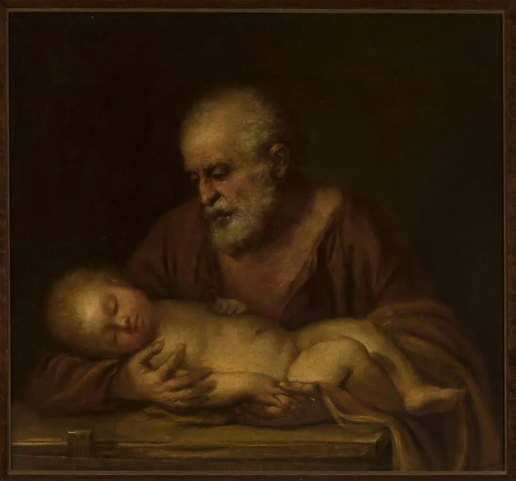St. Joseph with Child Jesus, by Giovanni Battista Salvi da Sassoferrato