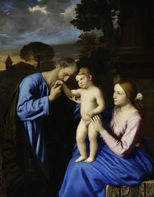 The Holy Family, by Giovanni Battista Salvi da Sassoferrato, 1657