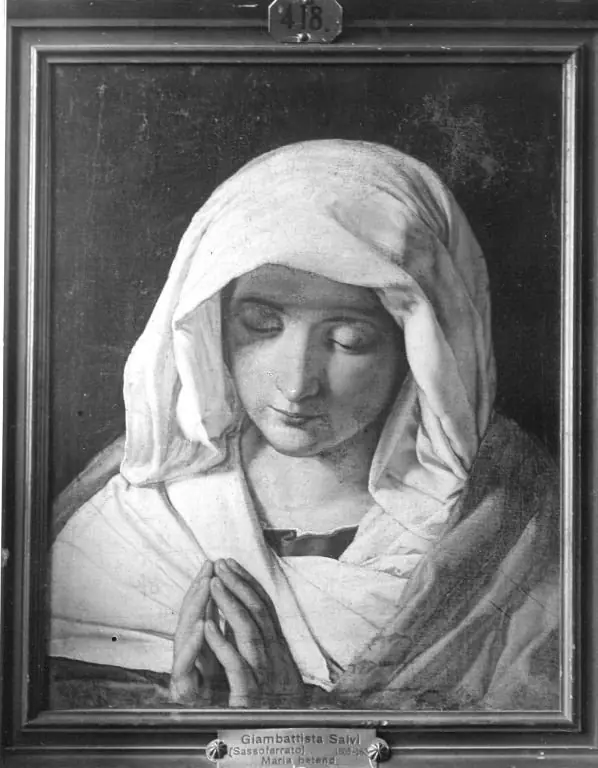 The Virgin Mary praying, by Giovanni Battista Salvi da Sassoferrato