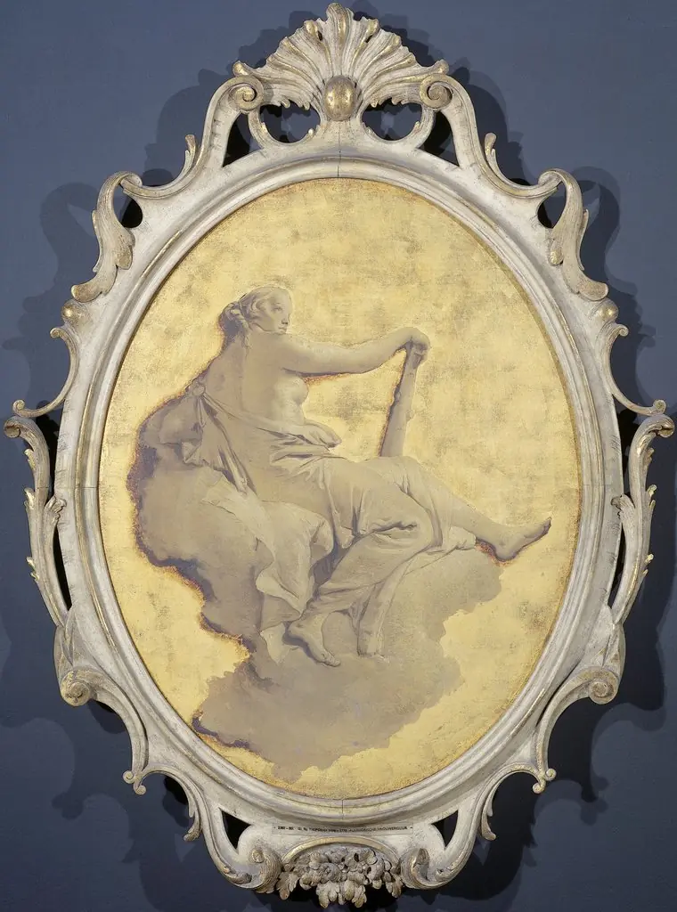 Allegorical Figure of a Woman with a Club (Fortitude?), by Giovanni Battista Tiepolo