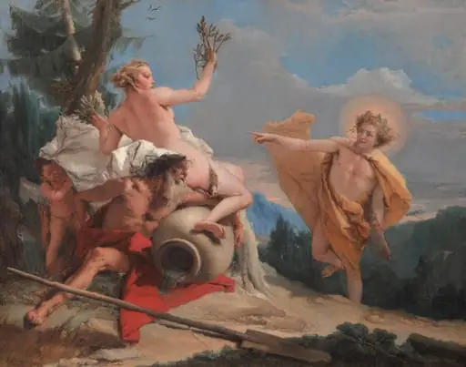 Apollo Pursuing Daphne, by Giovanni Battista Tiepolo
