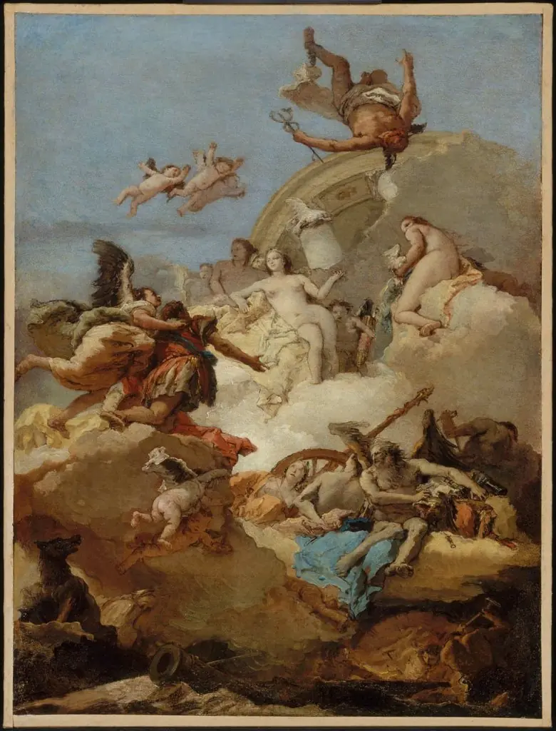 Apotheosis of Aeneas, by Giovanni Battista Tiepolo