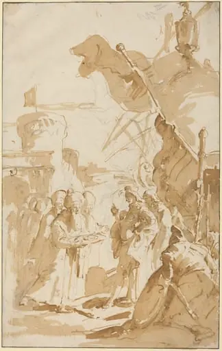 Capitulation of a Town, by Giovanni Battista Tiepolo