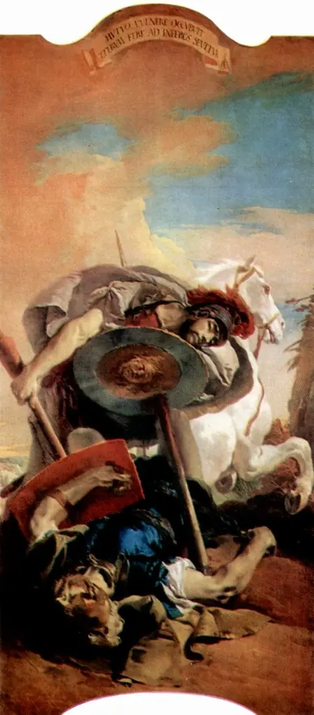Death of Consul L. J. Brutus in a duel with Aruns, by Giovanni Battista Tiepolo