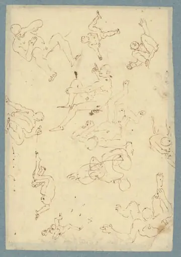 Figure Studies (recto), by Giovanni Battista Tiepolo