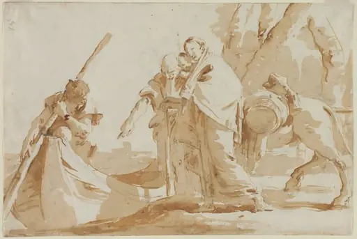 Flight into Egypt: The Embarkment of the Holy Family, by Giovanni Battista Tiepolo