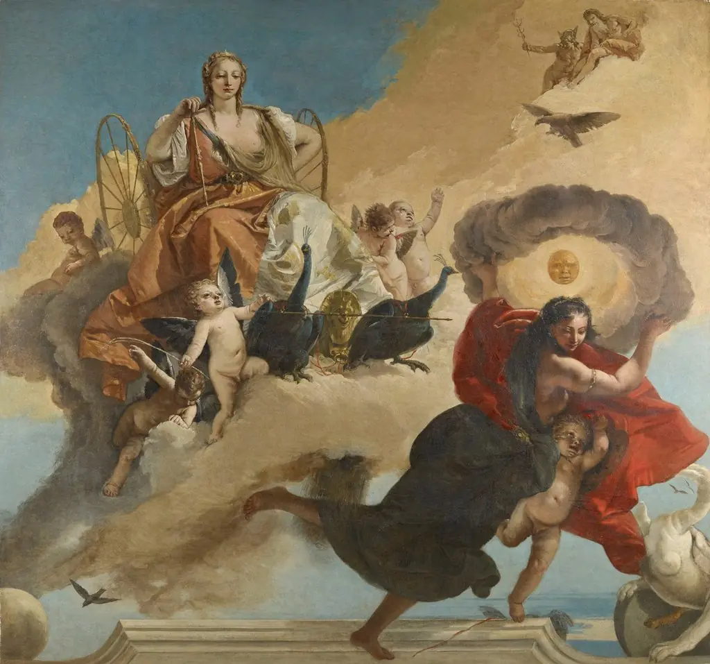 Juno and Luna, by Giovanni Battista Tiepolo