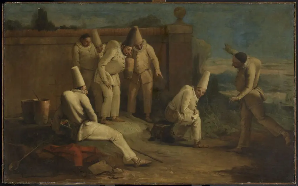 Polichinelle coupable, by Giovanni Battista Tiepolo
