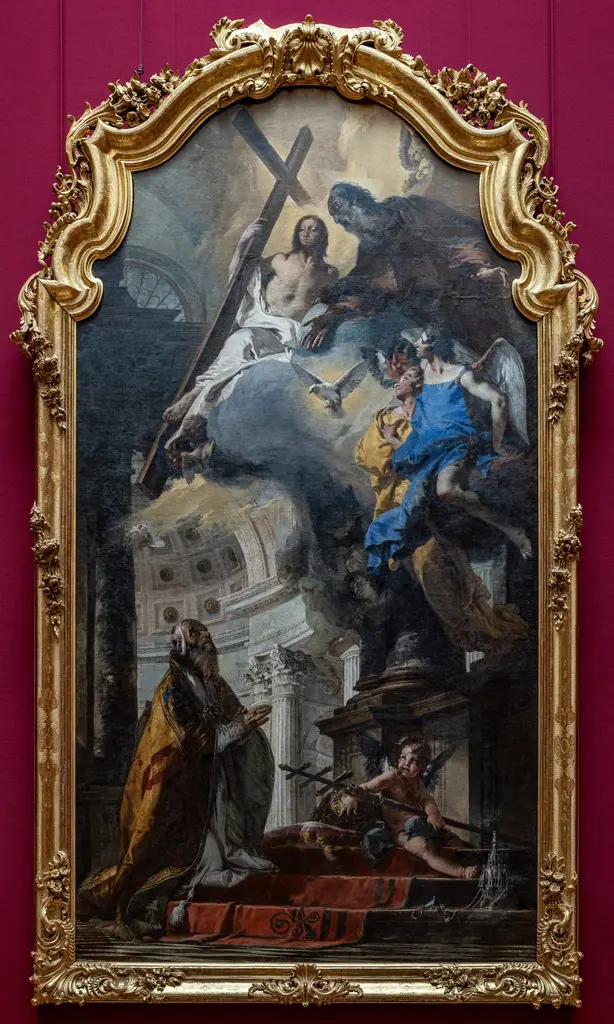 Pope St Clement Adoring the Trinity, by Giovanni Battista Tiepolo