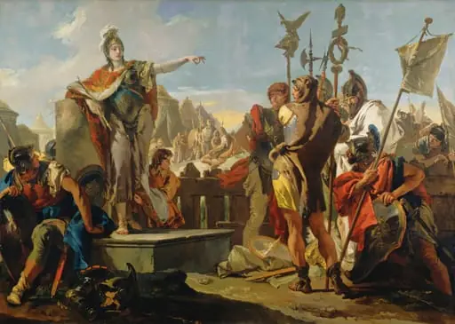 Queen Zenobia Addressing Her Soldiers, by Giovanni Battista Tiepolo