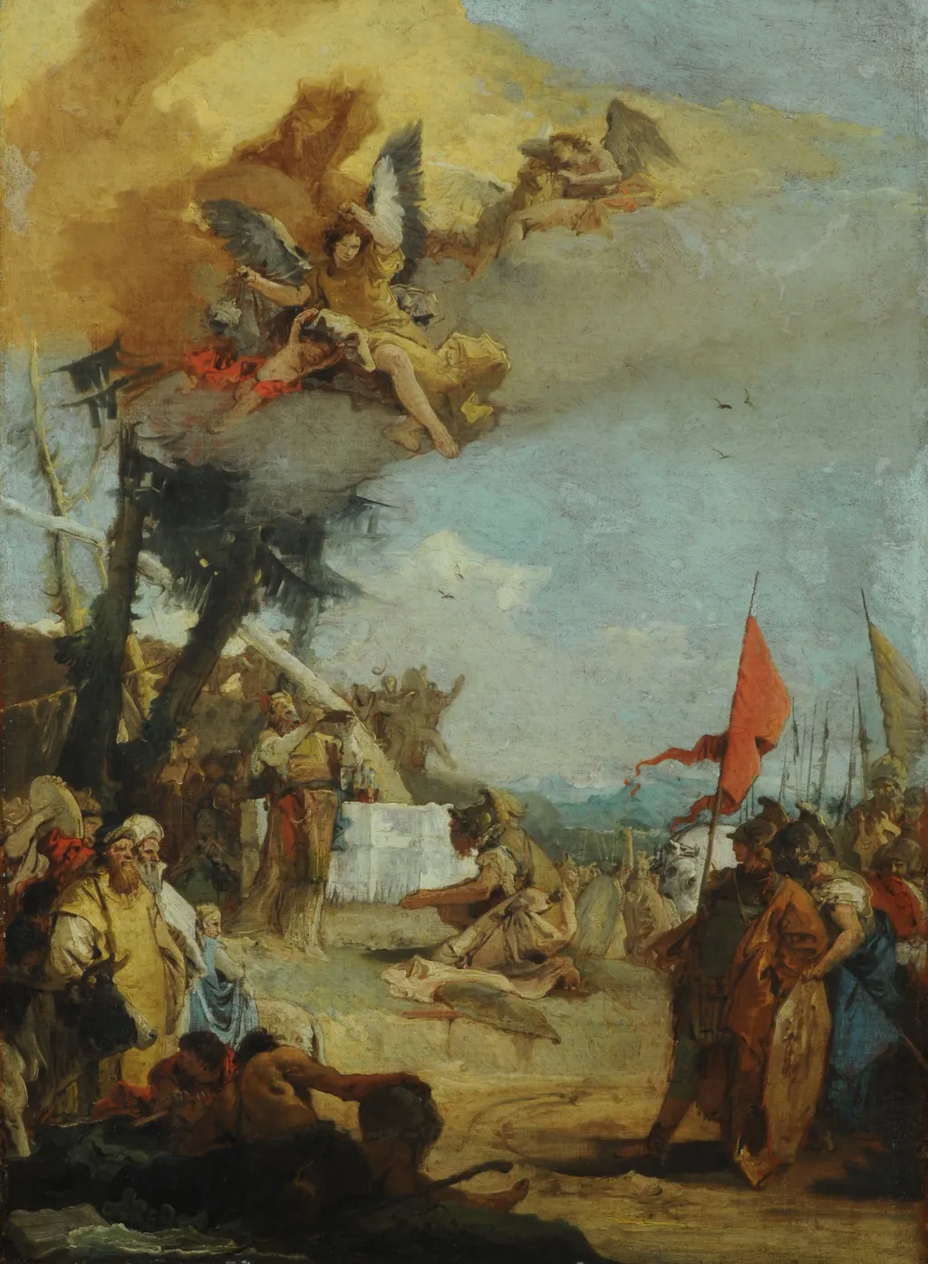 Sacrifice of Melchizedek, by Giovanni Battista Tiepolo, oil, 1750