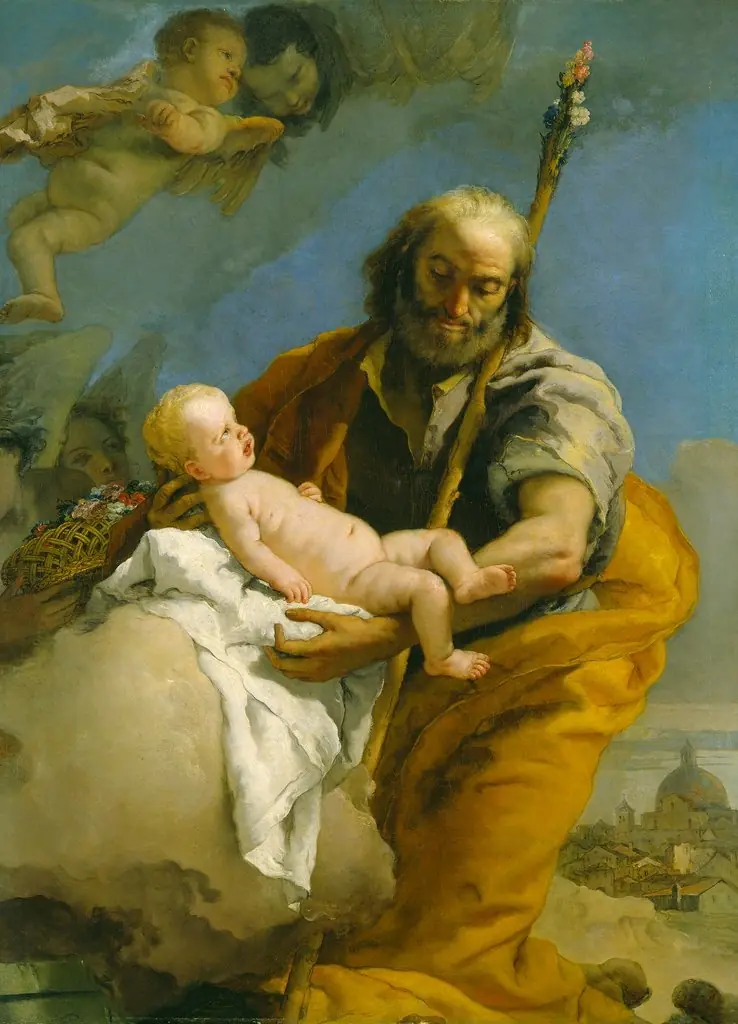 Saint Joseph and the Christ Child, by Giovanni Battista Tiepolo