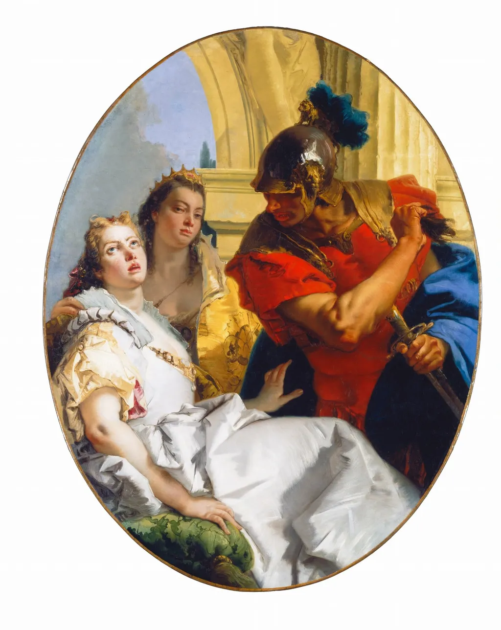 Scene from Ancient History, by Giovanni Battista Tiepolo, oil, 1750