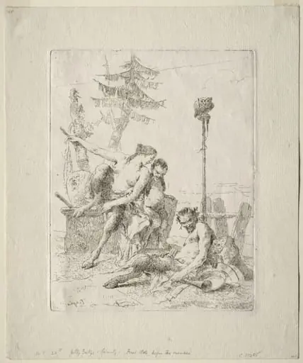 Scherzi di Fantasia: The Happy Satyr and his Family, by Giovanni Battista Tiepolo