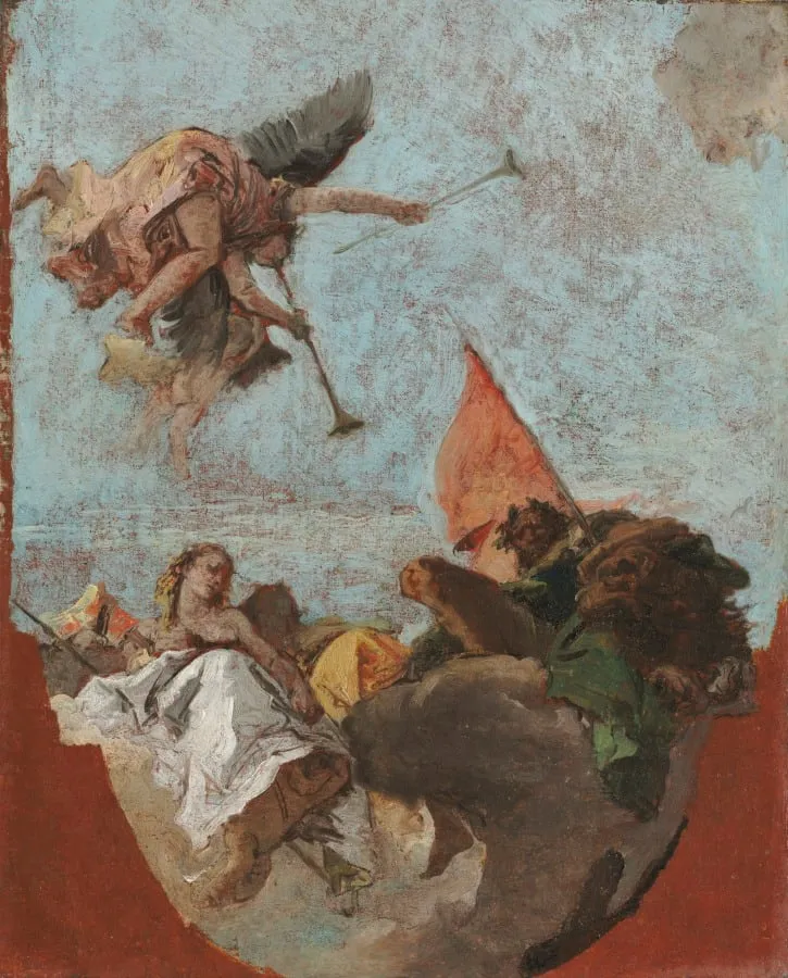 Sketch for a Ceiling, by Giovanni Battista Tiepolo, unspecified, 1754