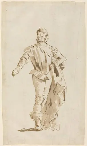 Standing Man in Sixteenth-Century Costume, by Giovanni Battista Tiepolo