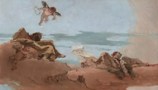Study for a Ceiling with the Personification of Counsel, by Giovanni Battista Tiepolo