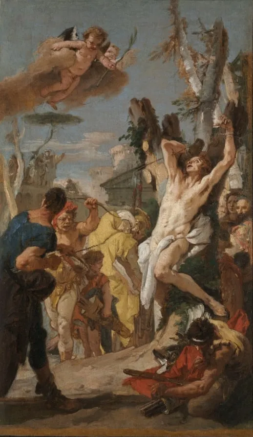 Study for "The Martyrdom of Saint Sebastian" (for the Augustinian monastery at Diessen, Germany), by Giovanni Battista Tiepolo, unspecified, 1739