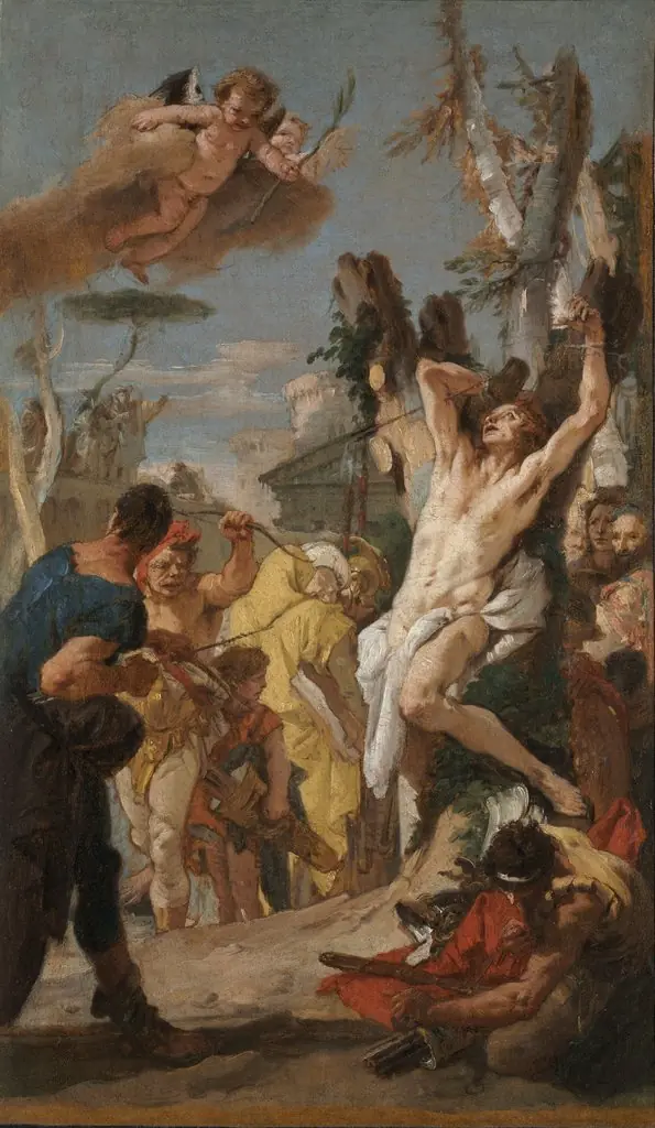 Study for "The Martyrdom of Saint Sebastian" (for the Augustinian monastery at Diessen, Germany), by Giovanni Battista Tiepolo