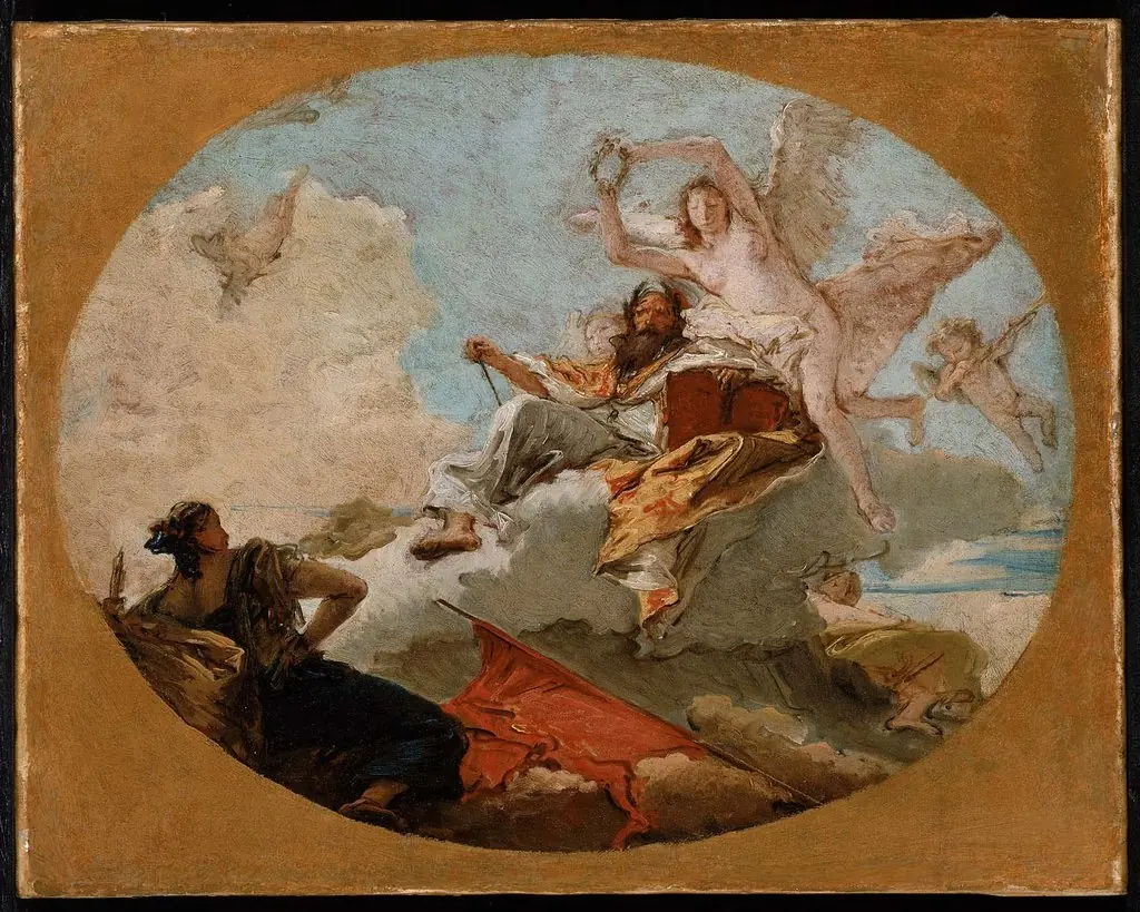 The Crowning of Merit, by Giovanni Battista Tiepolo