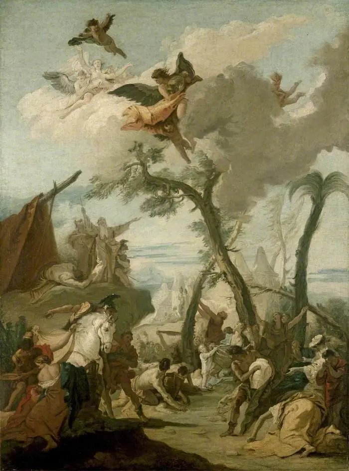 The Gathering of Manna, by Giovanni Battista Tiepolo