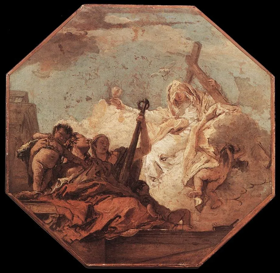 The theological virtues, by Giovanni Battista Tiepolo, oil, 1755
