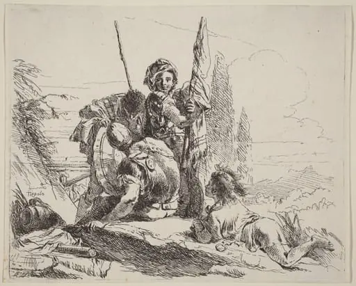 Three Soldiers and a Youth, by Giovanni Battista Tiepolo