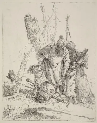 Two Turbaned Magicians and a Boy, by Giovanni Battista Tiepolo