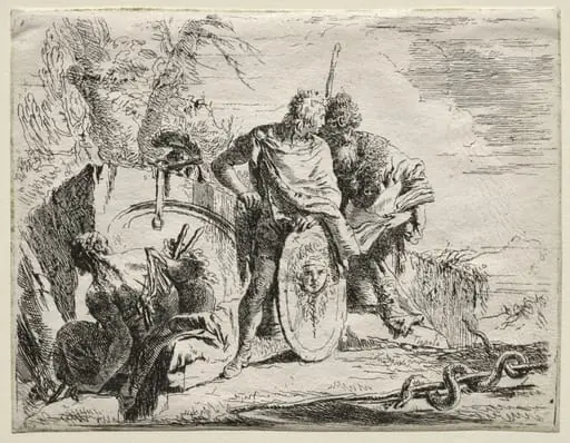 Various Caprices: The Astrologen and the Young Soldier, by Giovanni Battista Tiepolo