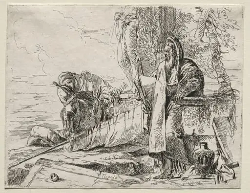 Various Caprices: The Philosopher Holding a Book, by Giovanni Battista Tiepolo