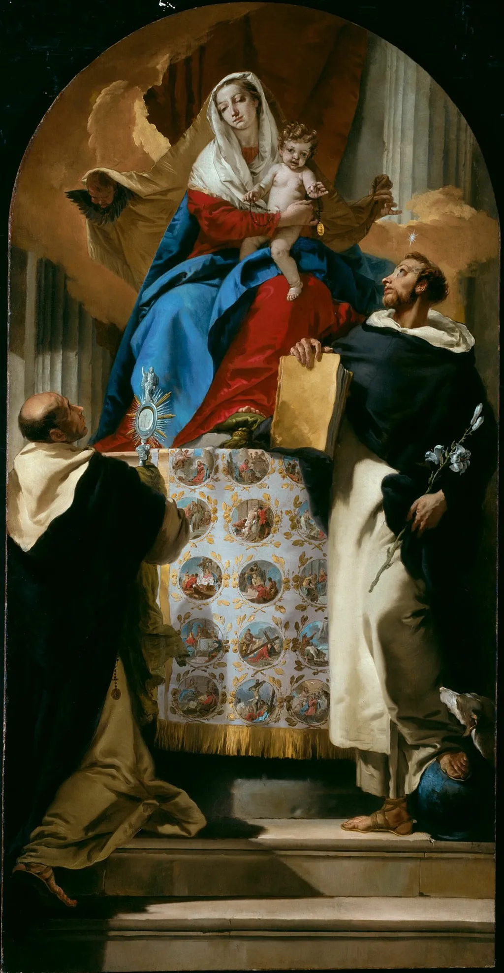 Virgin and Child with Saints Dominic and Hyacinth, by Giovanni Battista Tiepolo, oil, 1732