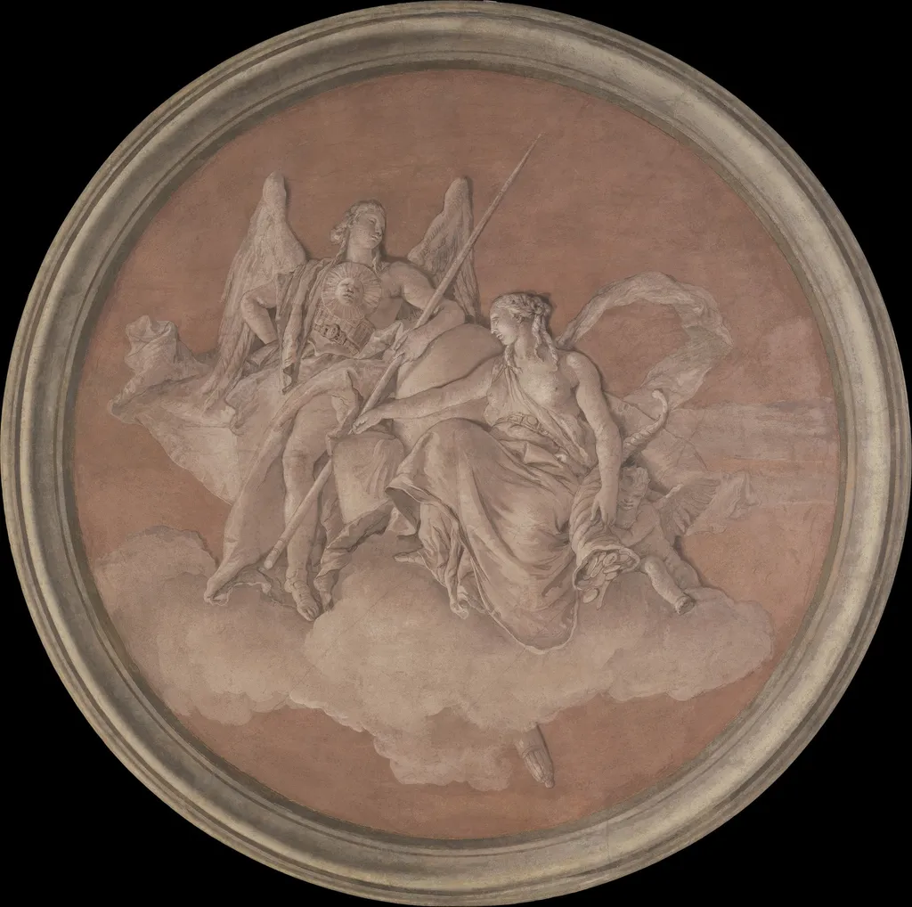 Virtue and Abundance, by Giovanni Battista Tiepolo, unspecified, 1760