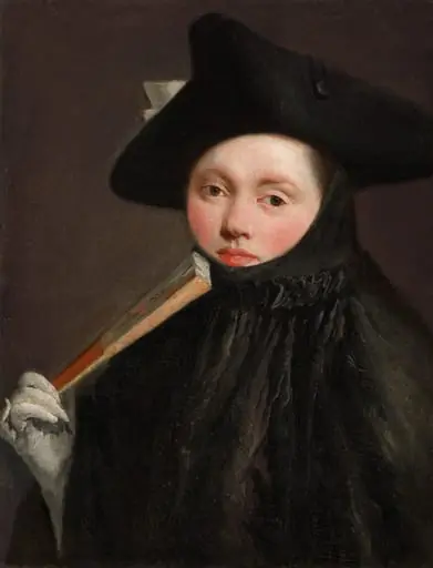 Young Lady in a Tricorn Hat, by Giovanni Battista Tiepolo, 1758