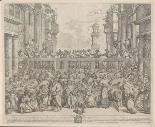 Marriage at Cana, by Giovanni Battista Vanni