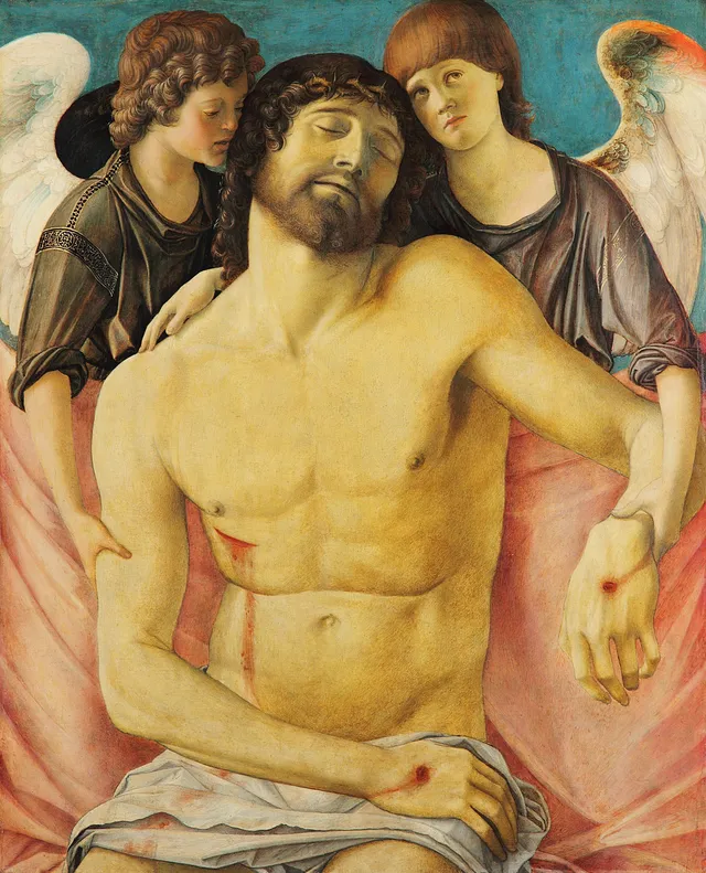 Dead Christ Supported by Two Angels