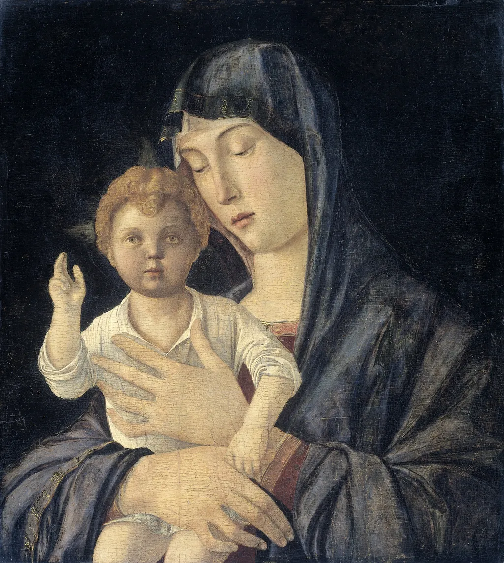 Madonna and Child, by Giovanni Bellini, oil, 1450