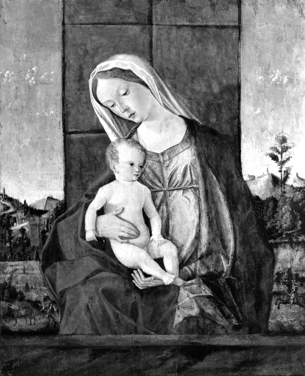 Madonna and Child, by Giovanni Bellini, oil, 1500