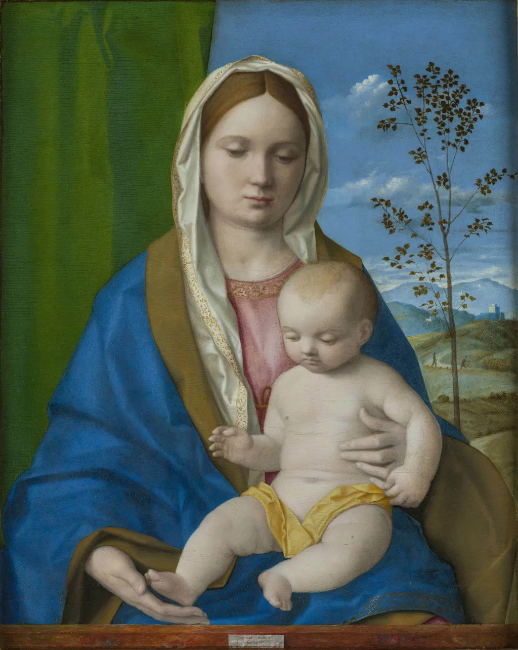 Madonna and Child, by Giovanni Bellini, oil, 1506