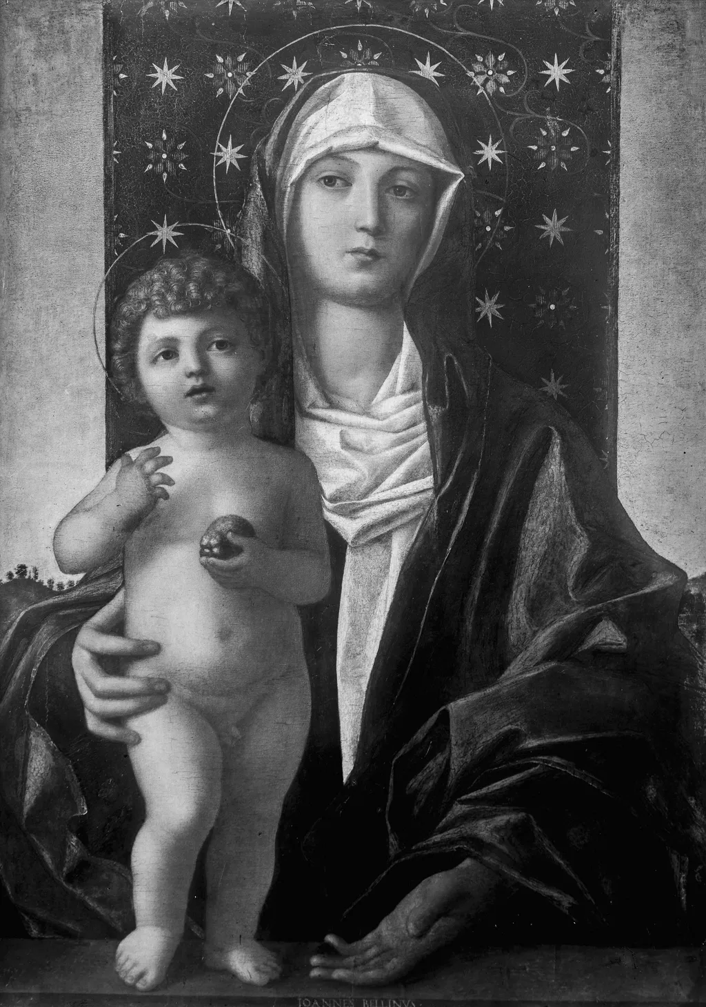 Mary with the child, by Giovanni Bellini, paint, 1500